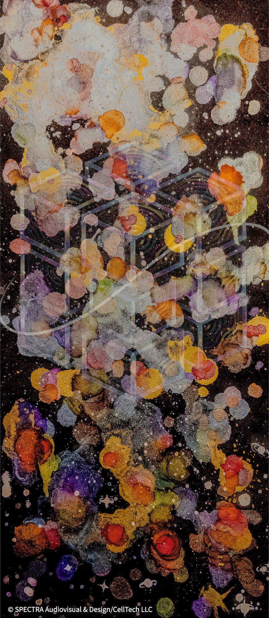 COSMOS  – Hand-Made Alcohol-Ink Painting Limited Edition Digital Art (Artwork #003)