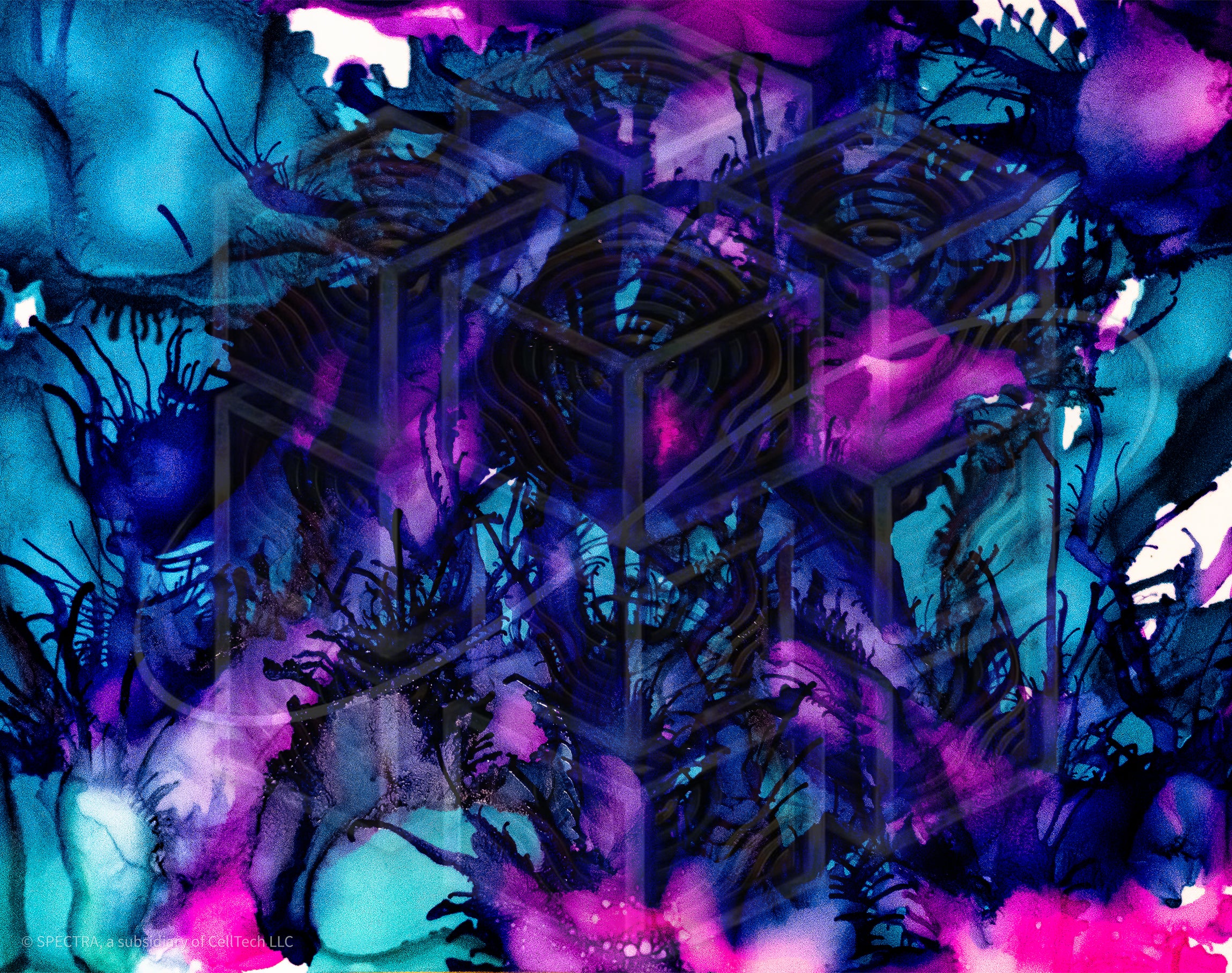 ZAFFRE – Hand-Made Alcohol-Ink Painting Limited Edition Digital Art (Artwork #006)